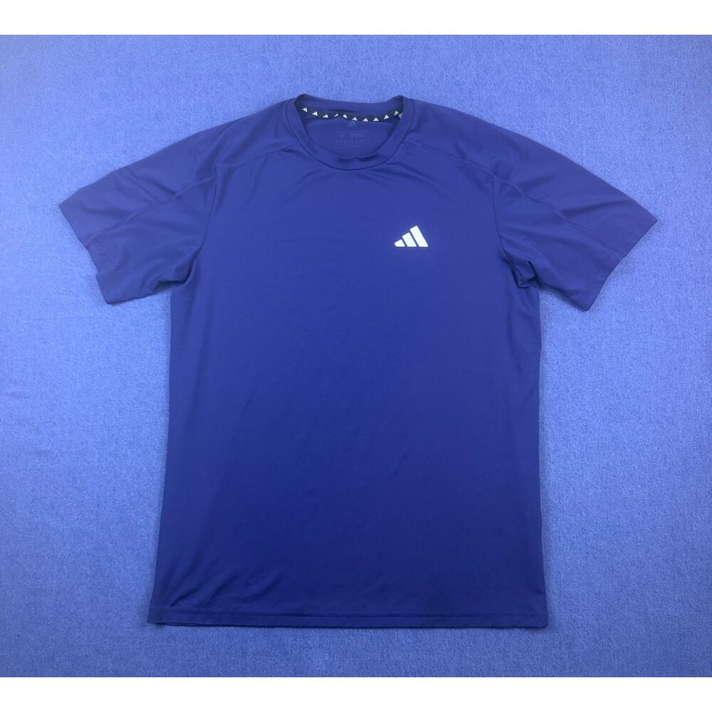 Adidas Aeroready Mens M Blue Performance Athletic Training Shirt